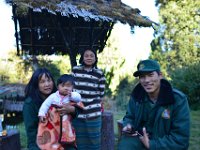 Caretaker and family of the Botanical Garden