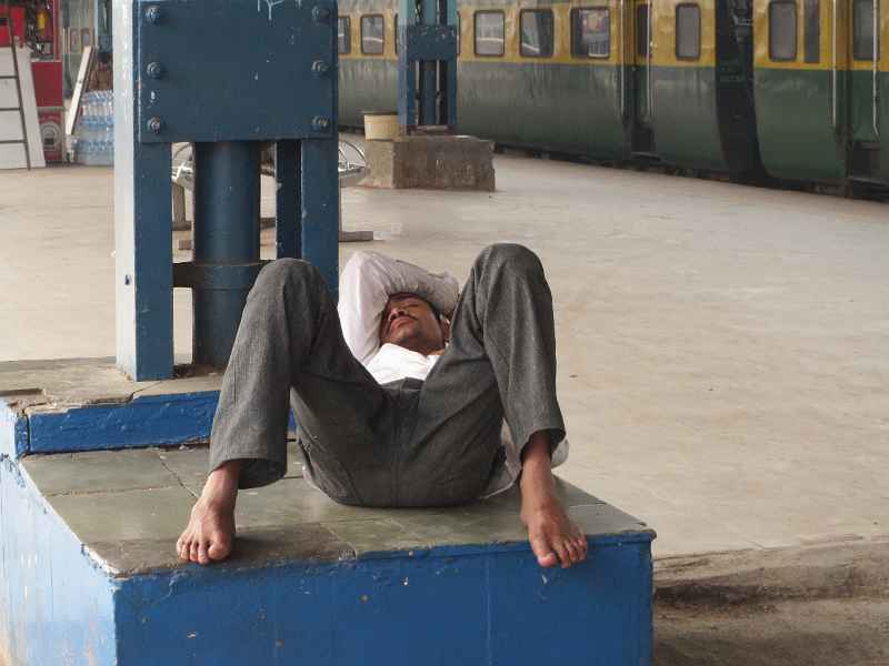IMG_0745.JPG - Saw this chap while waiting for the train in Mumbai