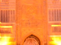 Samarkand - the Registan, Judy in the Golden Mosque